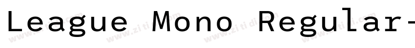 League Mono Regular字体转换